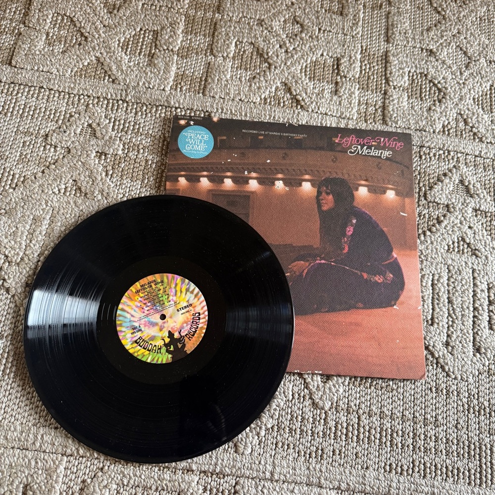 RARE first pressing Vintage 1970s Melanie Vinyl Record lp album live from party